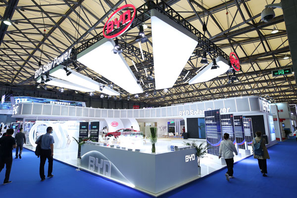 2021上海500平光伏展览展台设计搭建方案